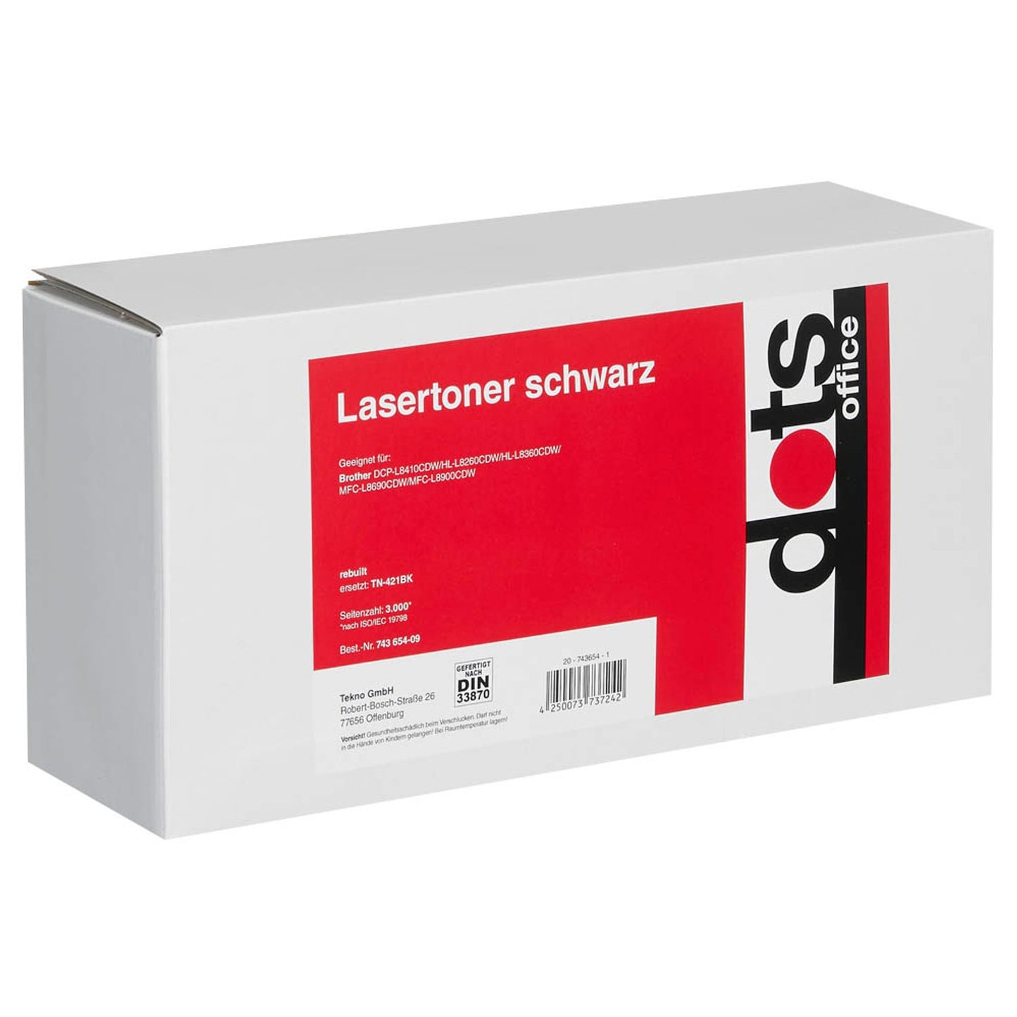 dots schwarz Toner kompatibel zu brother TN-421BK | 1265,0000-DOTS