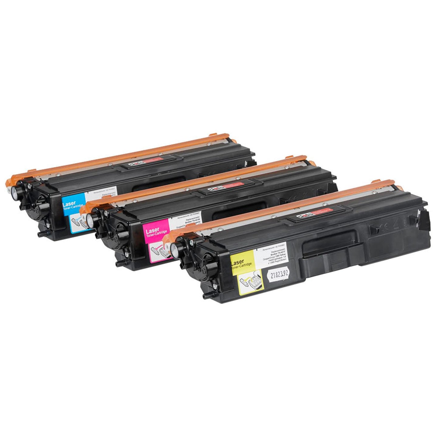 dots cyan, magenta, gelb Toner kompatibel zu brother TN-421C/M/Y, 3er-Set | 1265,0030-DOTS | 1 Pack = 3 St.