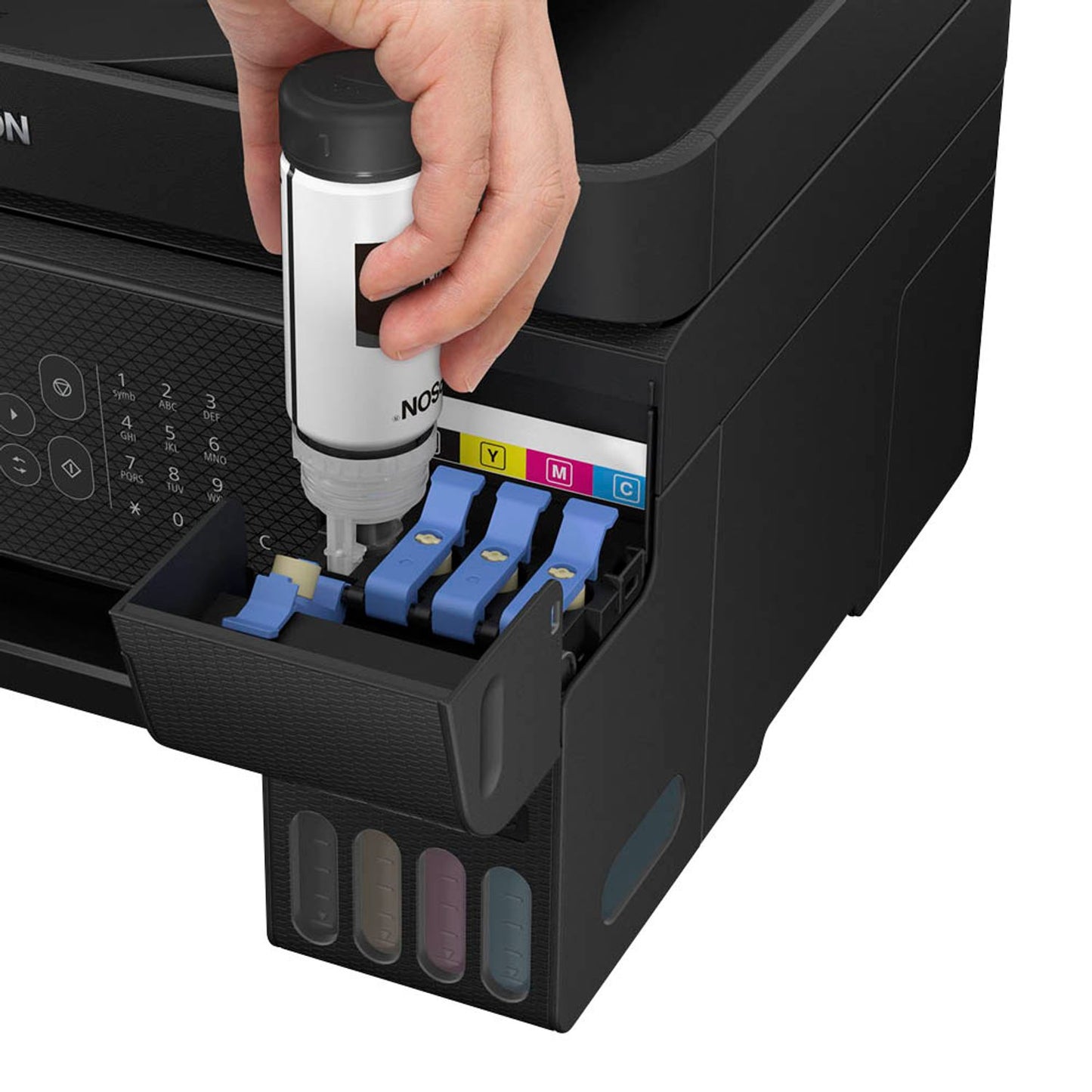 EPSON EcoTank ET-4800 4 in 1 Tintenstrahl-Multifunktionsdrucker schwarz | C11CJ65402