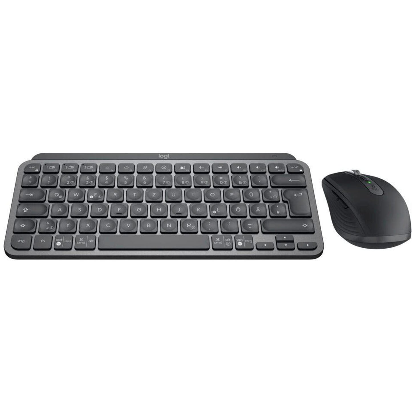 Logitech MX Keys Mini Combo GRAPHITE Tastatur-Maus-Set kabellos schwarz | 920-011054