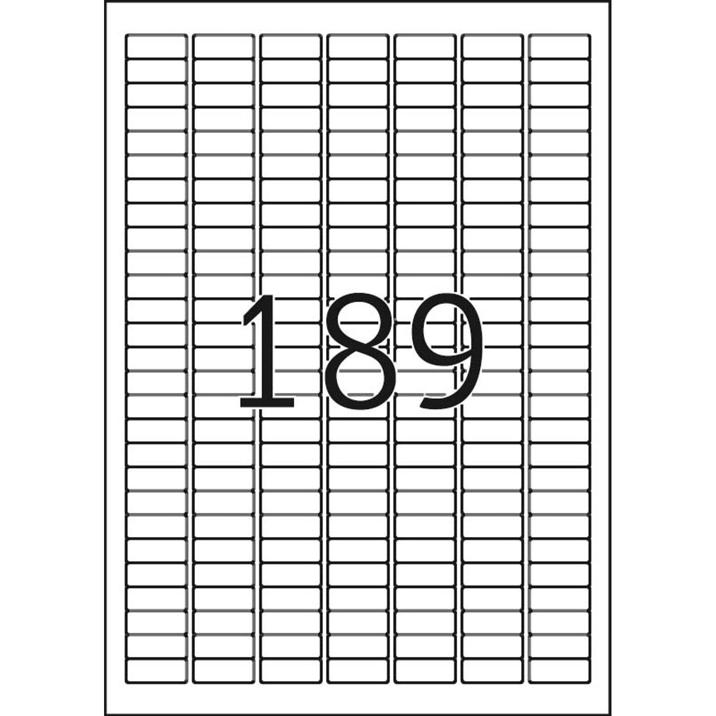 HERMA Etiketten weiß 25,4 x 10,0 mm | 4333 | 1 Pack = 25 Blatt