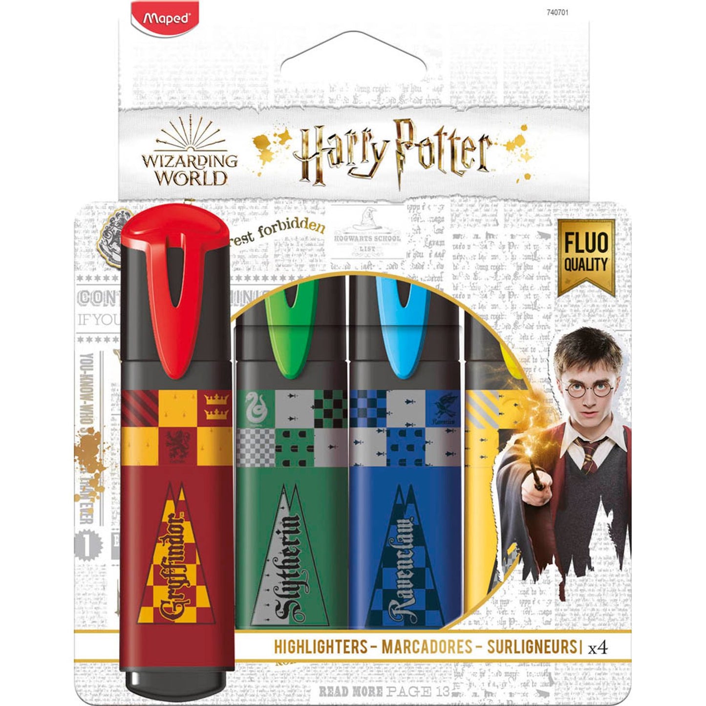 maped Harry Potter Textmarker farbsortiert | 740701 | 1 Pack = 4 St.