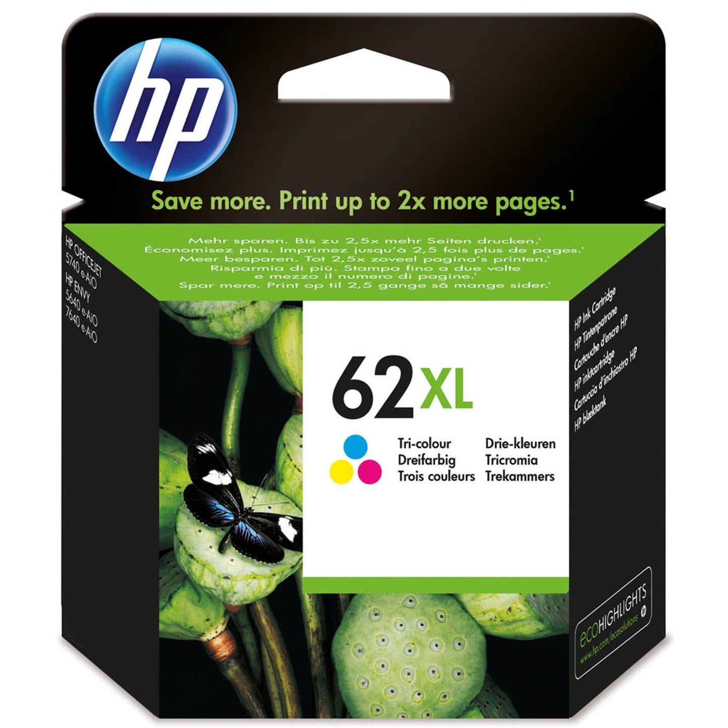 HP 62XL () color Druckerpatrone | C2P07AE