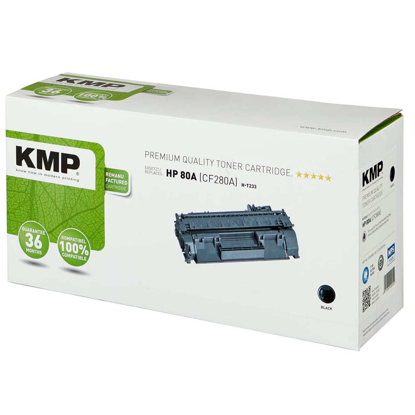 KMP H-T233 schwarz Toner kompatibel zu HP 80A (CF280A) | 1235,8000