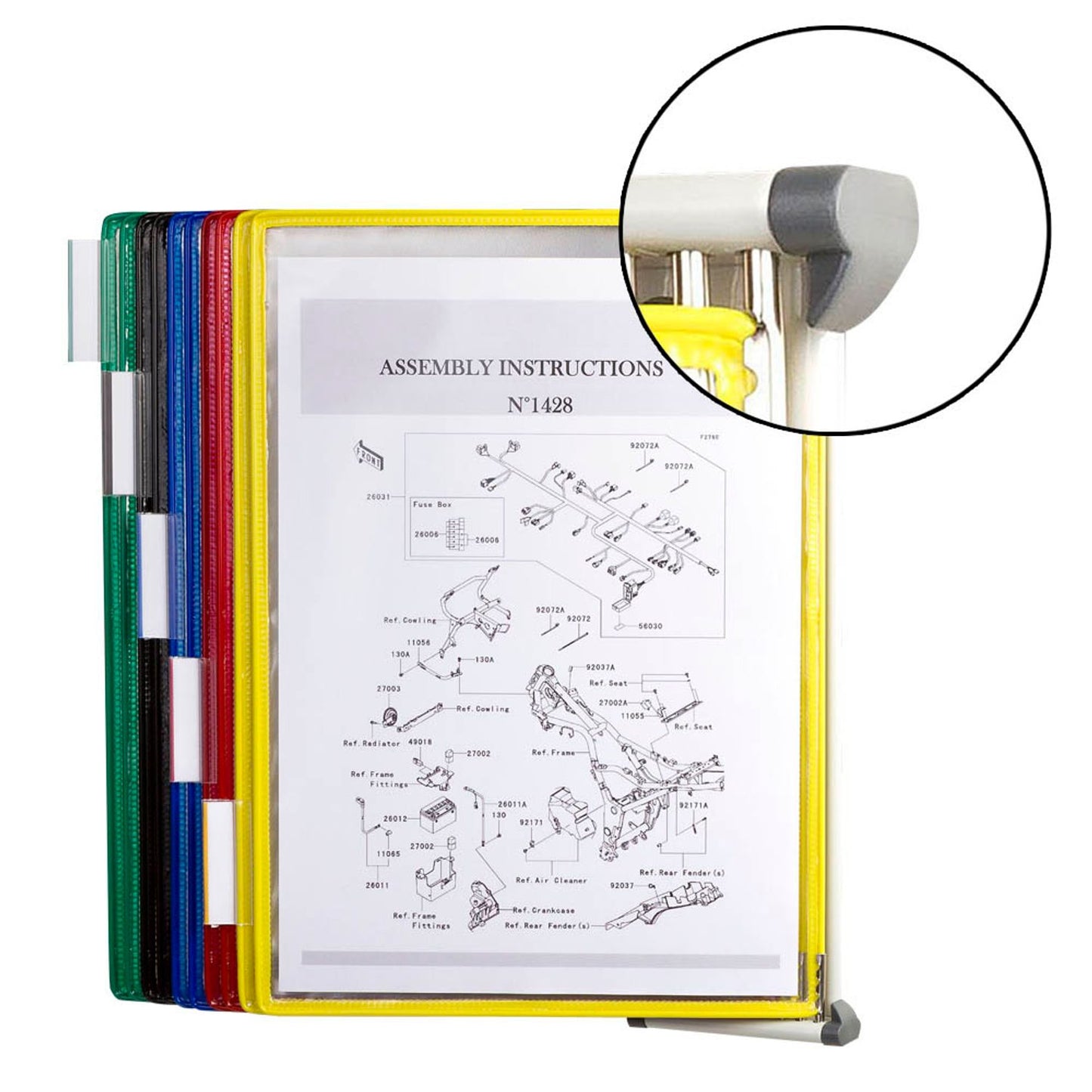 tarifold Seitenstützen für Sichttafelhalter grau | 200000 | 1 Pack = 4 St.