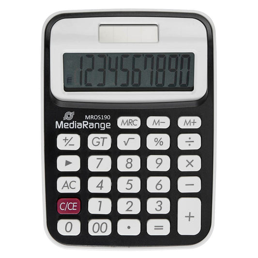 MediaRange Taschenrechner schwarz/weiß | MROS190