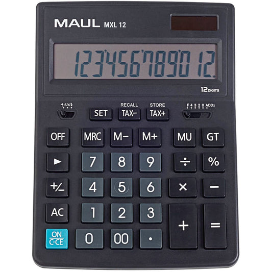 MAUL MXL 12 Tischrechner schwarz | 7267090