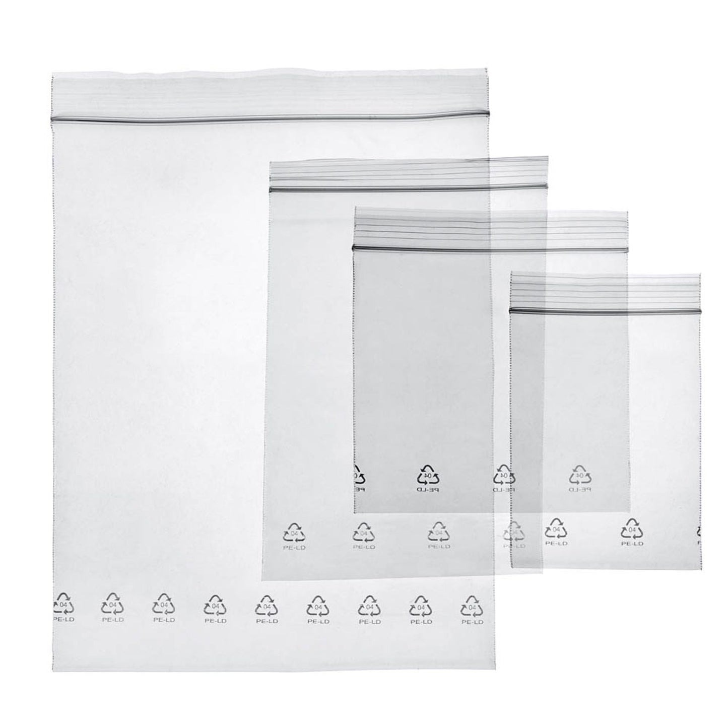 WIHEDÜ Druckverschlussbeutel-Set 50 µm 7,0 - 16,0 x 10,0 - 22,0 cm | 440315 | 1 Set = 50 St.