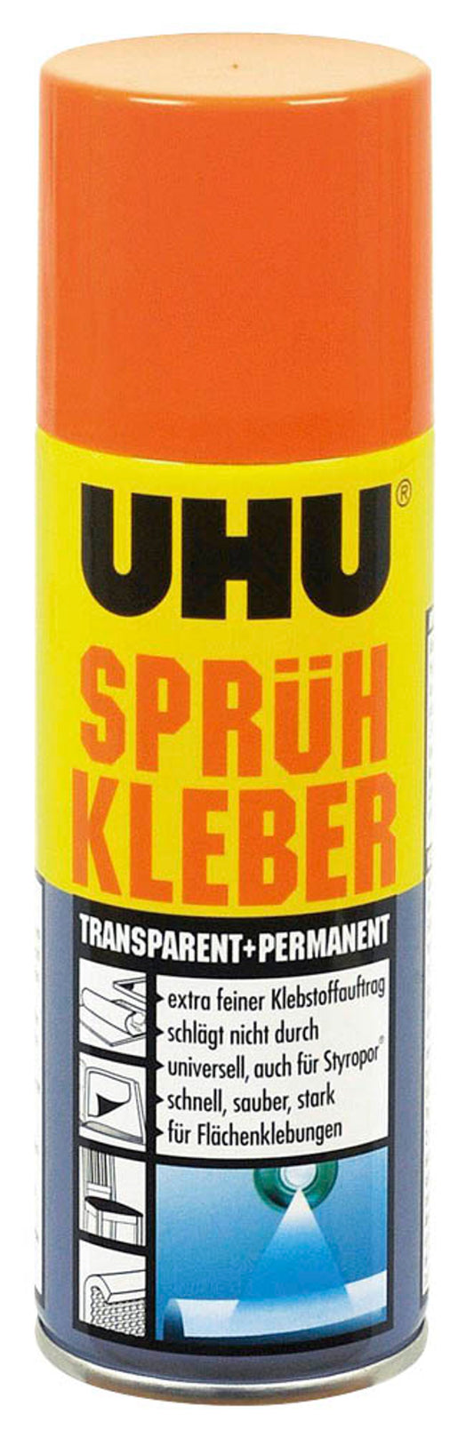 UHU permanent + transparent Sprühkleber