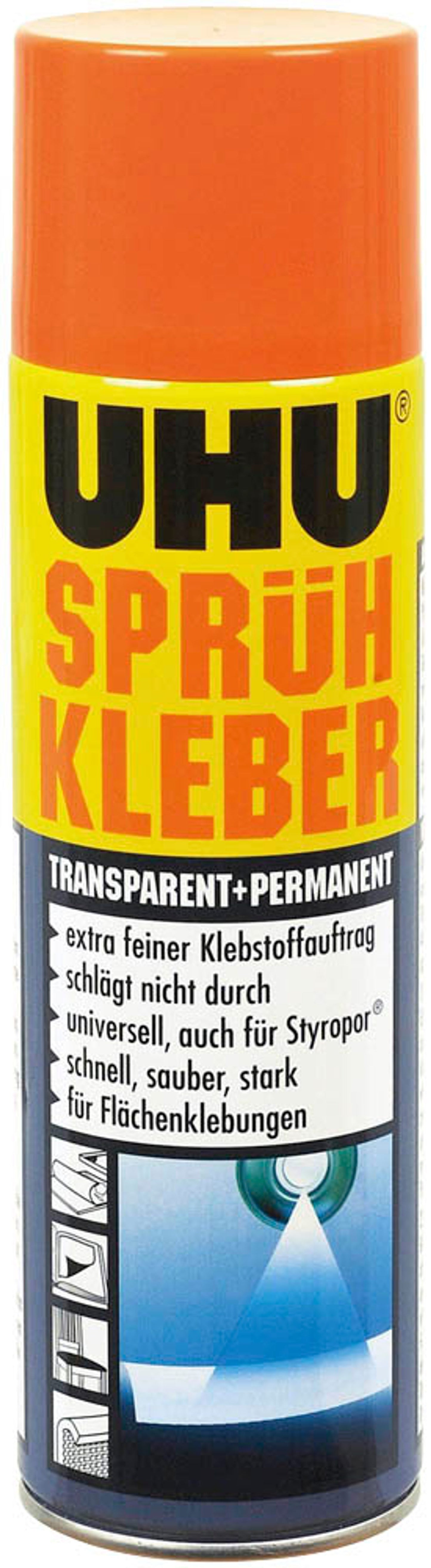 UHU permanent + transparent Sprühkleber