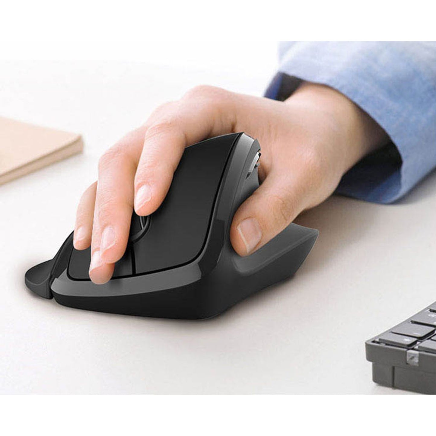 ergoleben Maus ergonomisch kabellos schwarz | EL0007