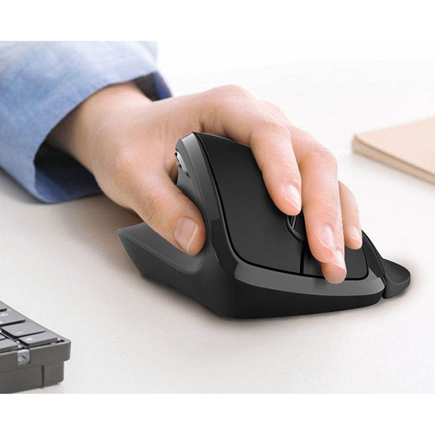 ergoleben Maus ergonomisch kabellos schwarz | EL0009