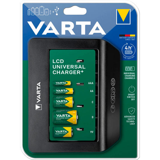 VARTA LCD UNIVERSAL CHARGER+ Akku-Ladegerät | 57688101401