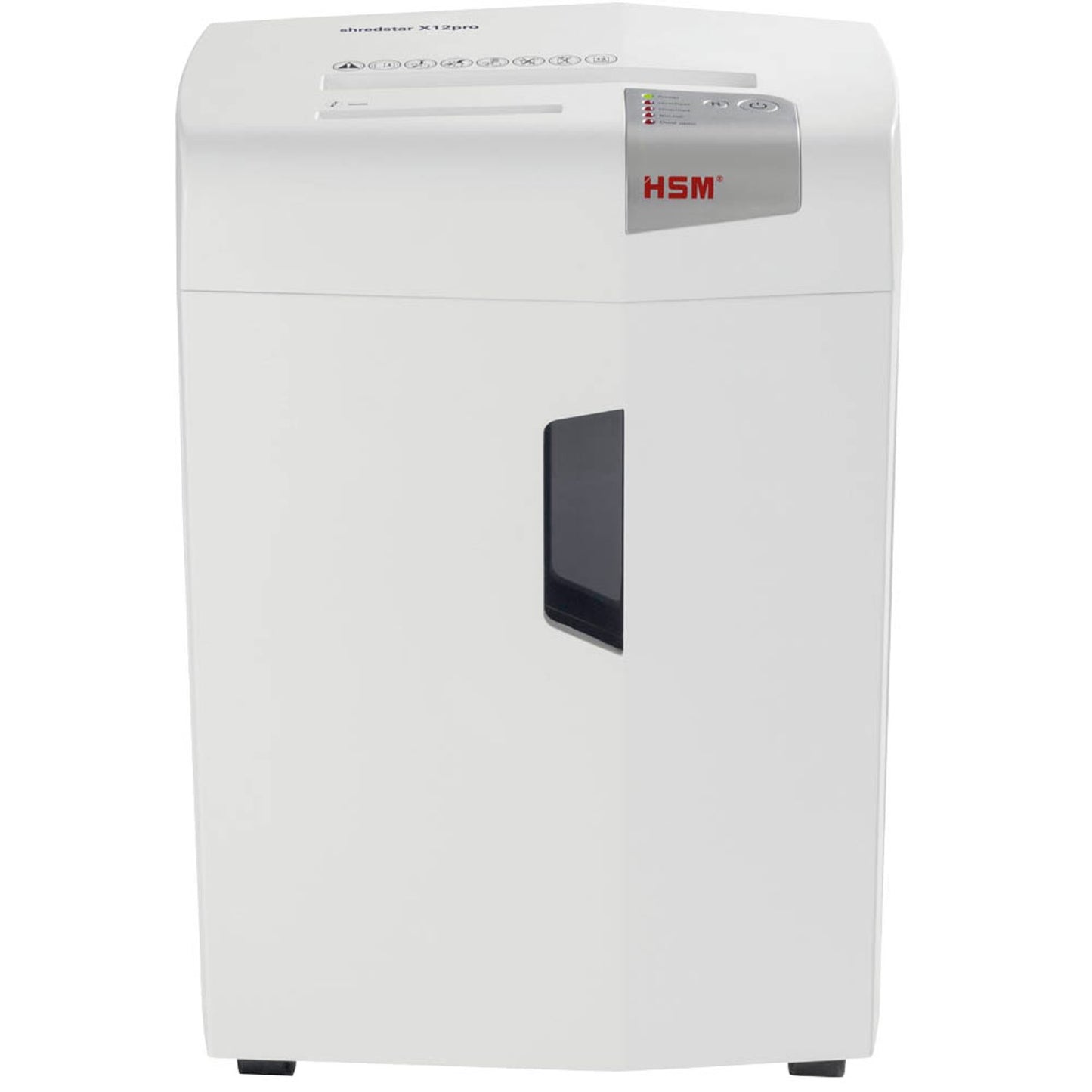 HSM shredstar X12pro Aktenvernichter mit Partikelschnitt P-5, 2 x 15 mm, bis , weiß | 1033121