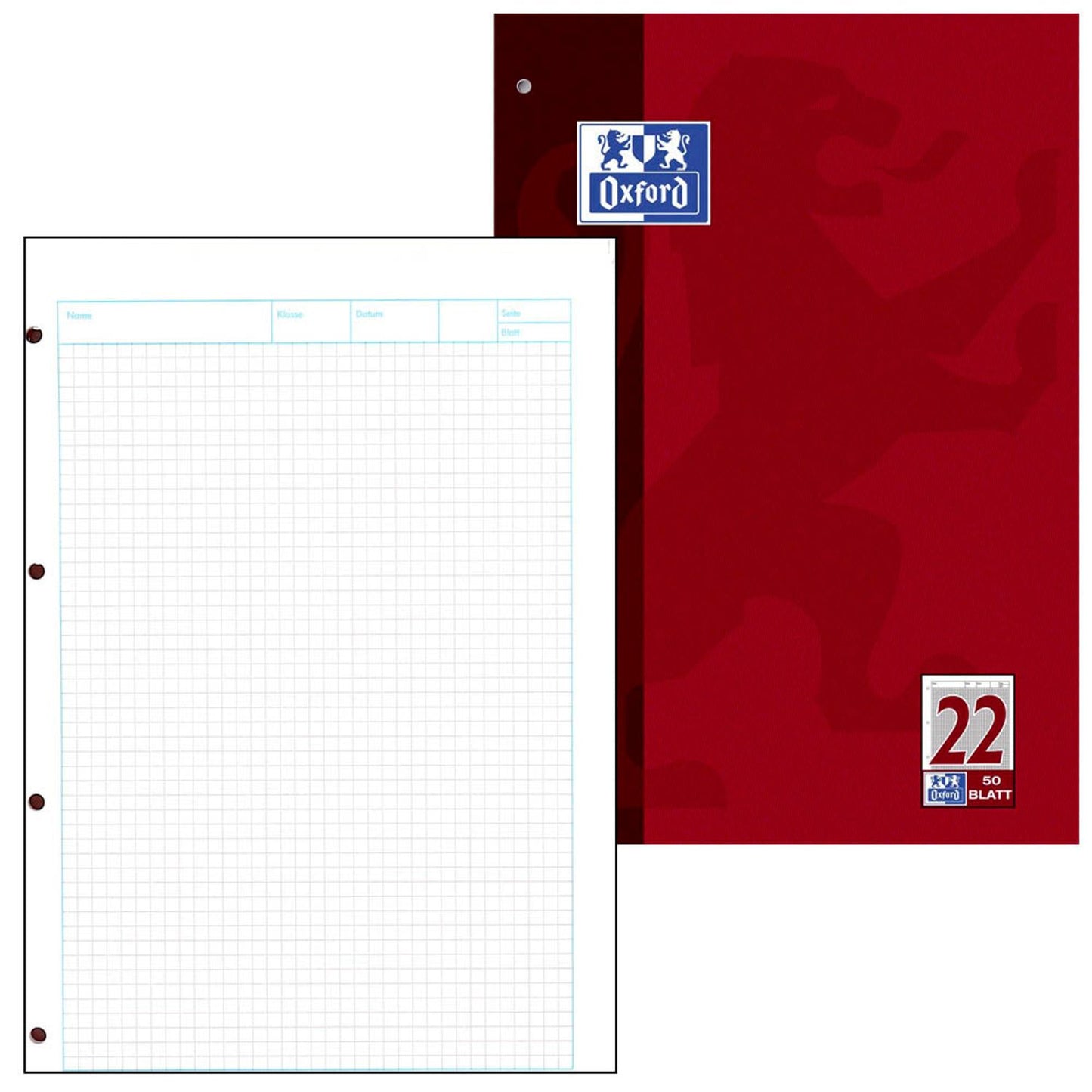 OXFORD Arbeitsblock DIN A4,