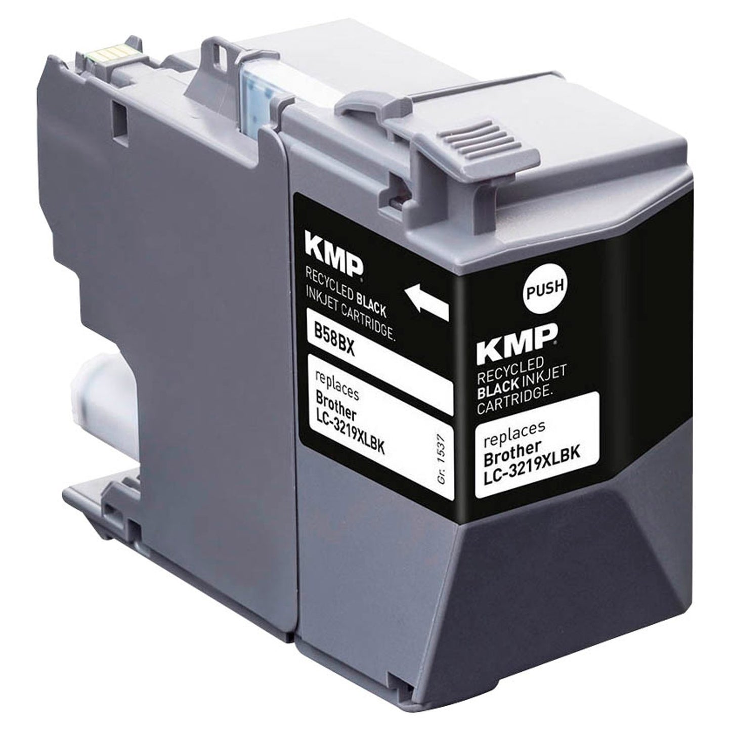KMP B58BX schwarz Druckerpatrone kompatibel zu brother LC-3219XLBK | 1537,4001
