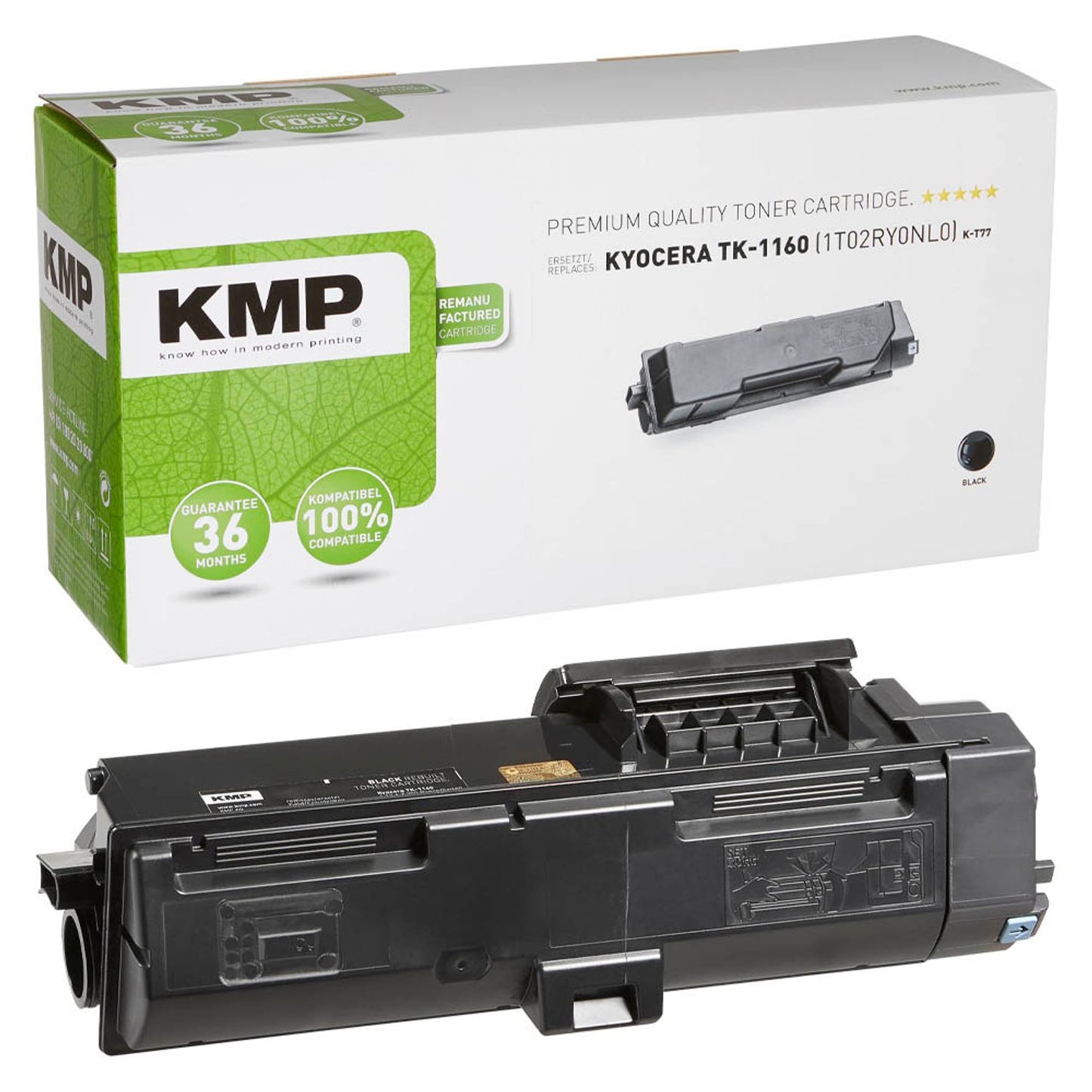 KMP K-T77 schwarz Toner kompatibel zu KYOCERA TK-1160 | 2913,0000