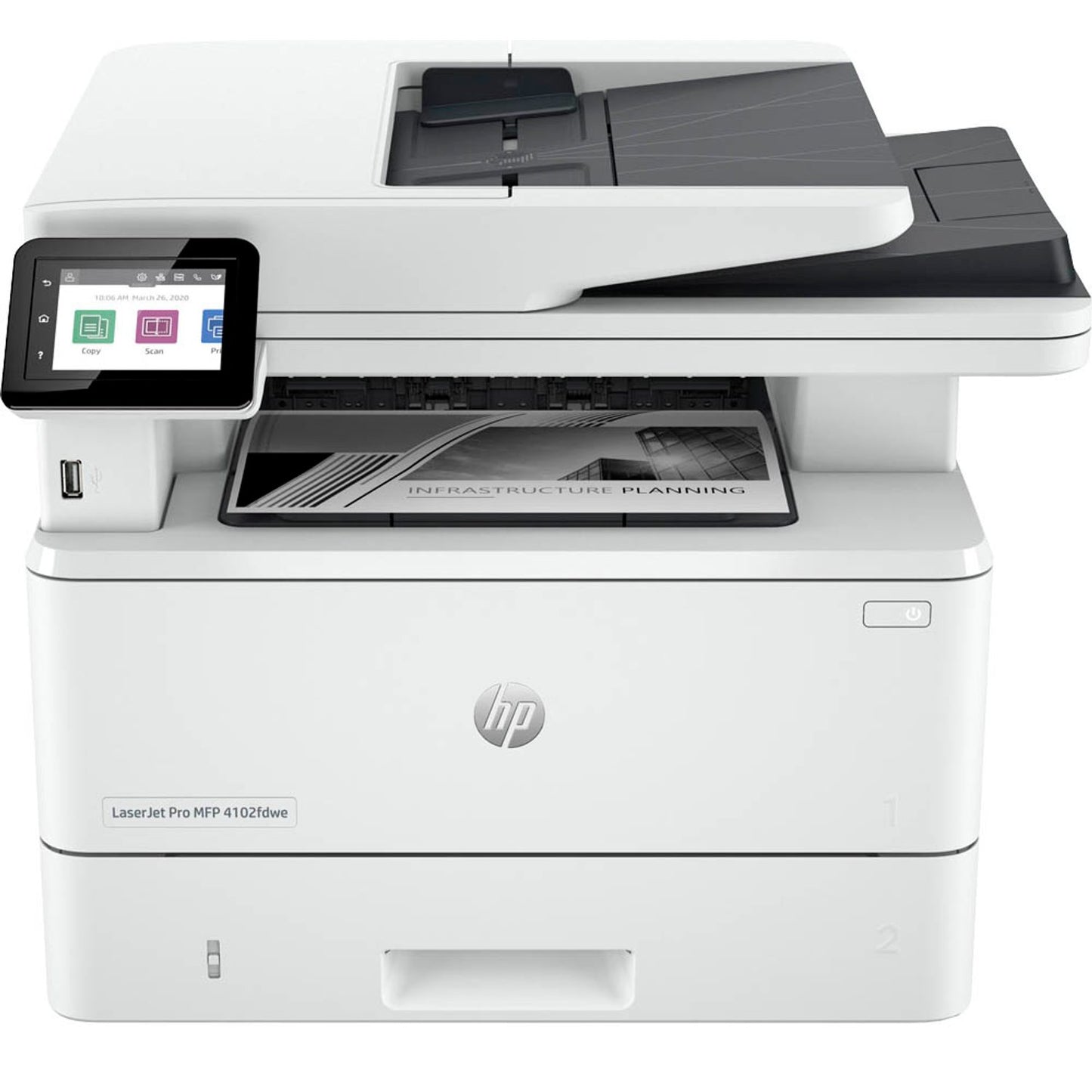 HP LaserJet Pro MFP 4102fdw 4 in 1 Laser-Multifunktionsdrucker weiß | 2Z624F