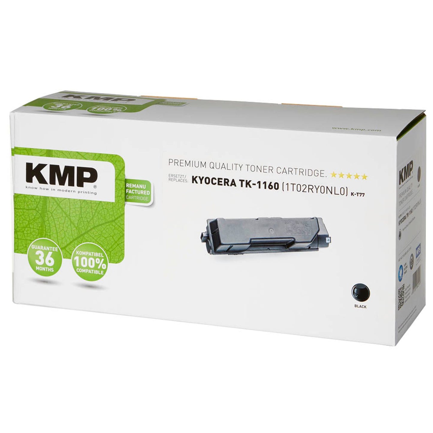 KMP K-T77 schwarz Toner kompatibel zu KYOCERA TK-1160 | 2913,0000