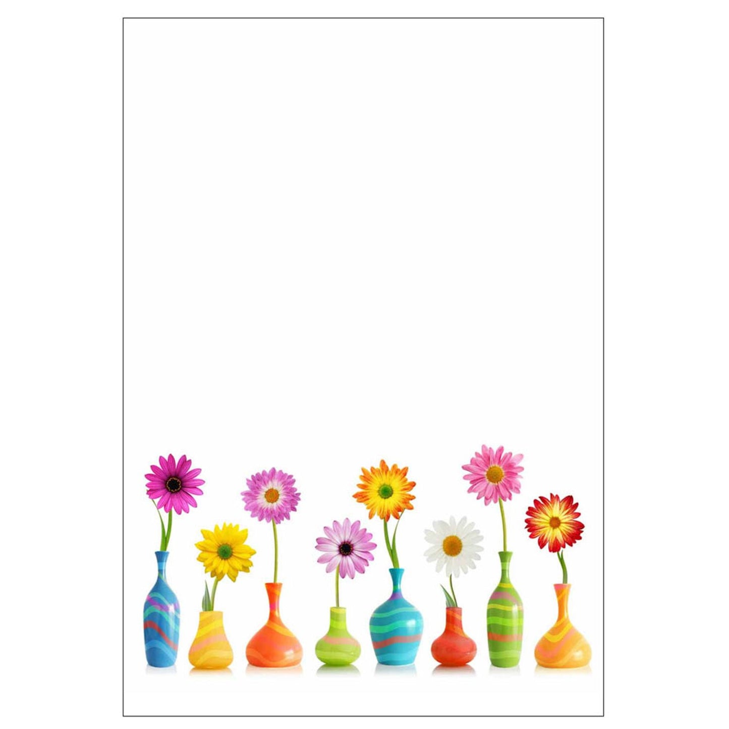LUMA Motivpapier Blumen Motiv DIN A4 100 g/qm | AM BPA 12 | 1 Pack = 50 Blatt