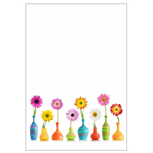 LUMA Motivpapier Blumen Motiv DIN A4 100 g/qm | AM BPA 12 | 1 Pack = 50 Blatt