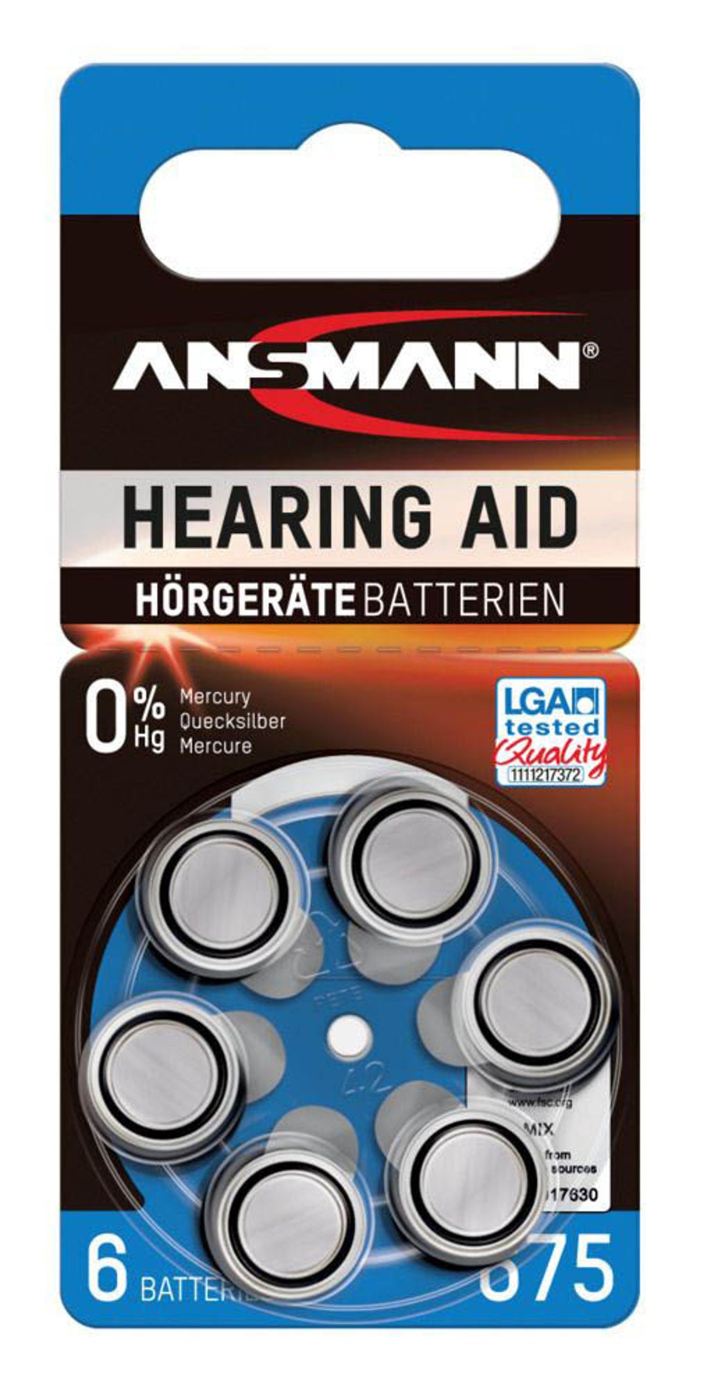 6 ANSMANN Knopfzellen 1,4 V