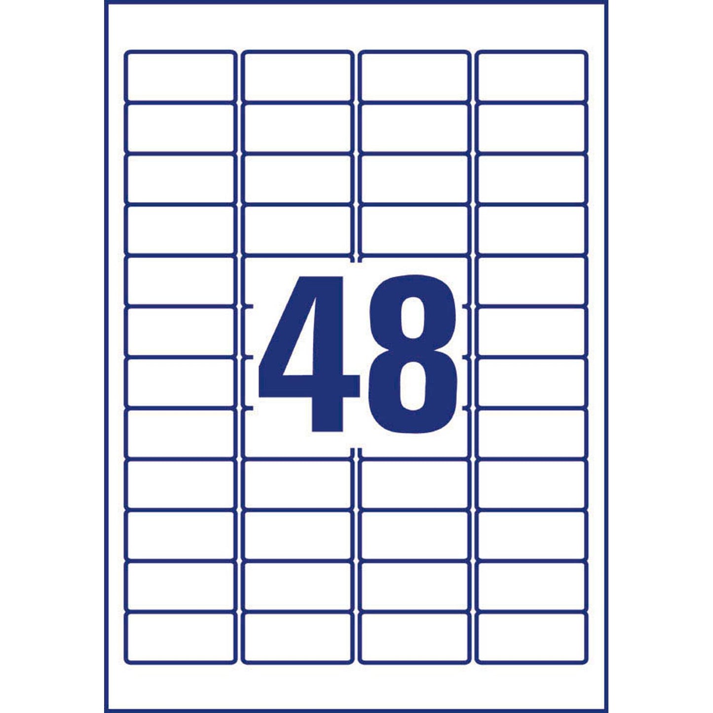 AVERY Zweckform wetterfeste Folienetiketten weiß 45,7 x 21,2 mm | L4778REV-20 | 1 Pack = 20 Blatt