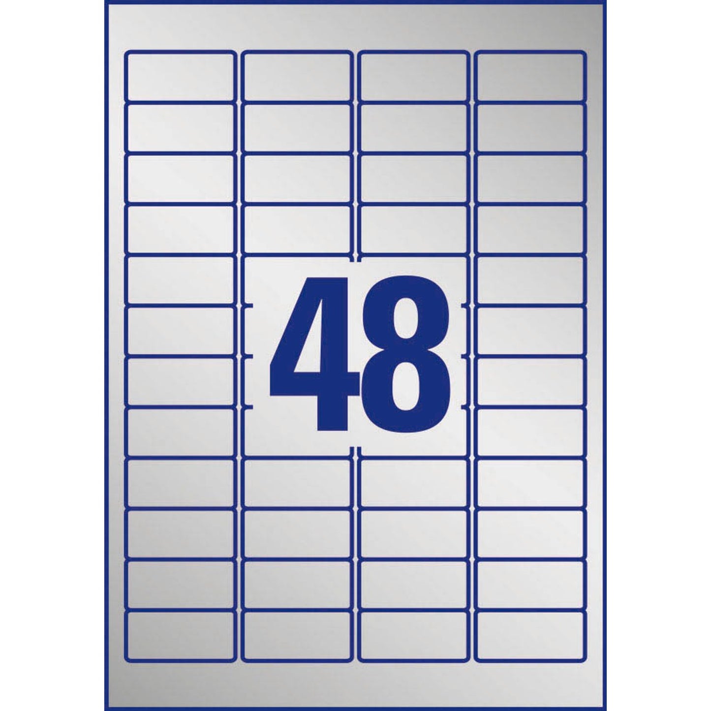 AVERY Zweckform Typenschildetiketten silber 45,7 x 21,2 mm | L6009-20 | 1 Pack = 20 Blatt