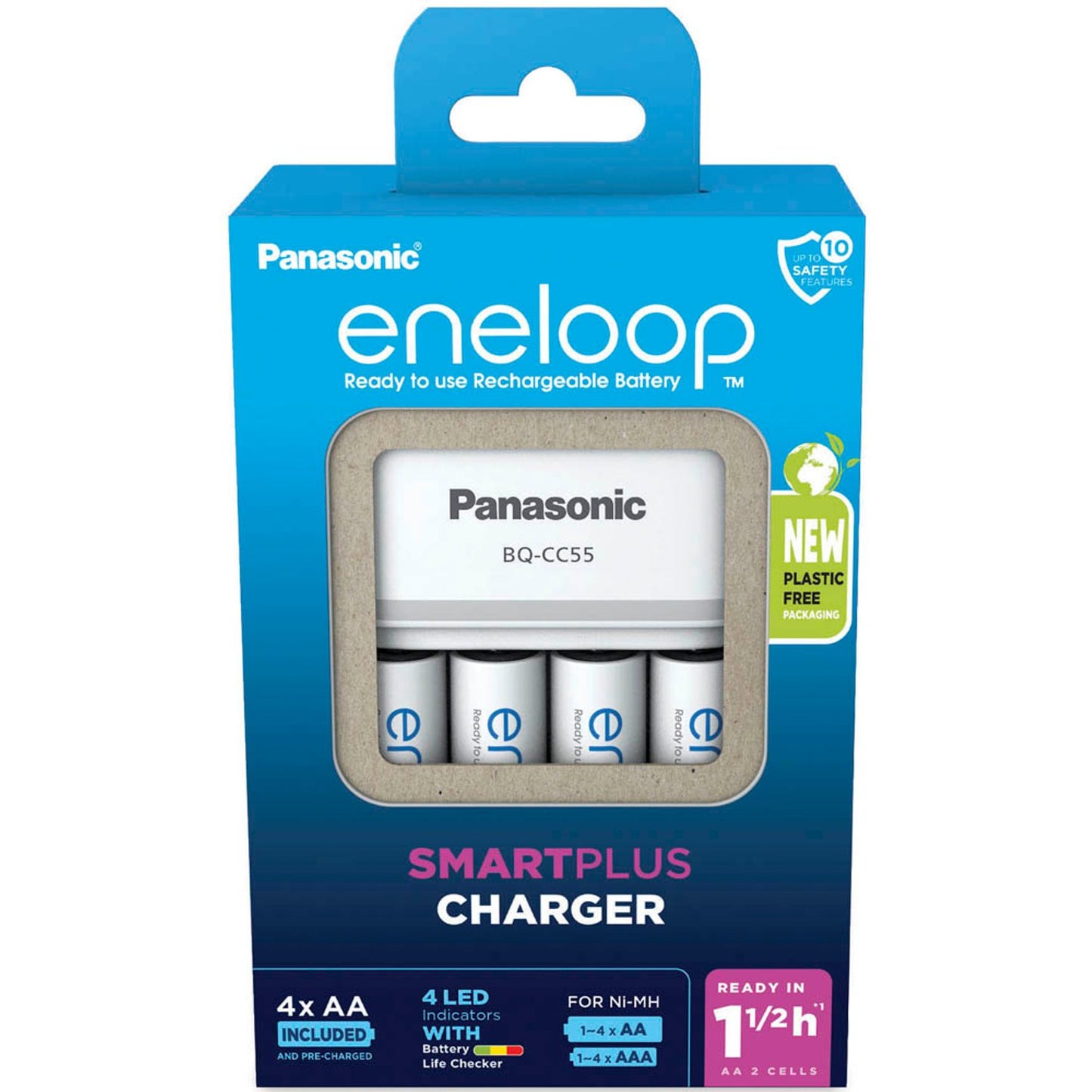 eneloop pro Smart Plus Charger BQ-CC55 Akku-Ladegerät | 5,2055E+45
