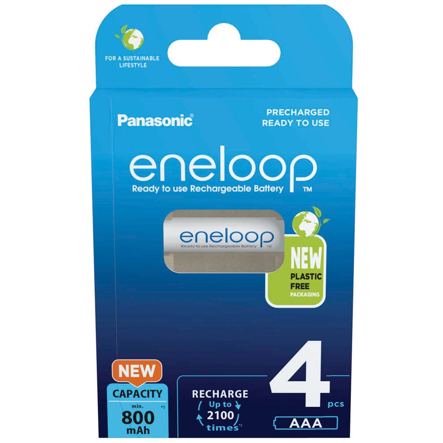 eneloop Akkus Micro AAA 800 mAh | 52362199 | 1 Pack = 4 St.