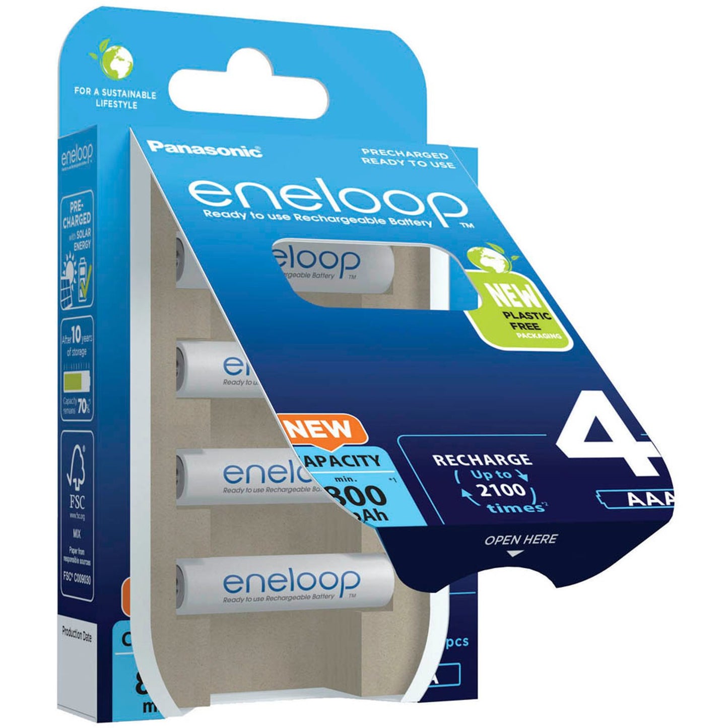 eneloop Akkus Micro AAA 800 mAh | 52362199 | 1 Pack = 4 St.