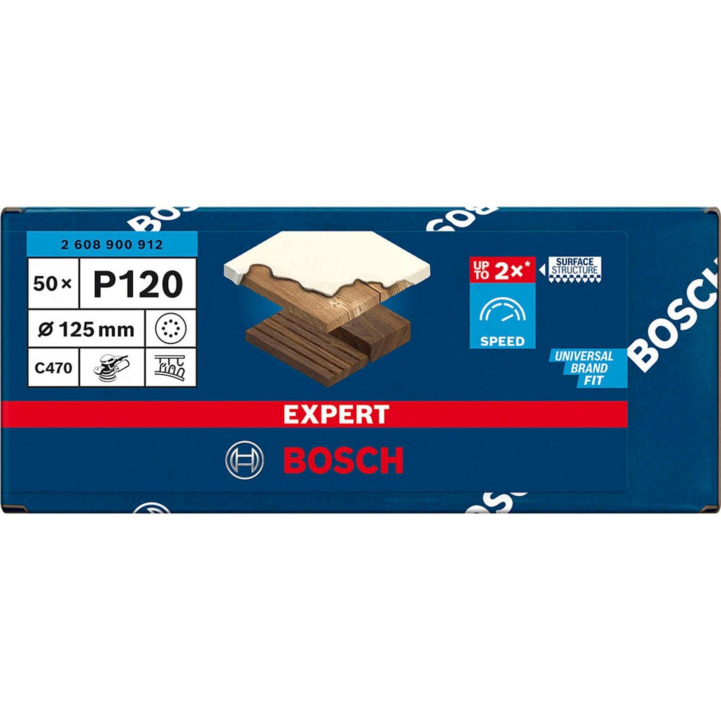 BOSCH EXPERT C470 Best for Wood and Paint Schleifblätter 60 | 2608900918 | 1 Pack = 50 St.