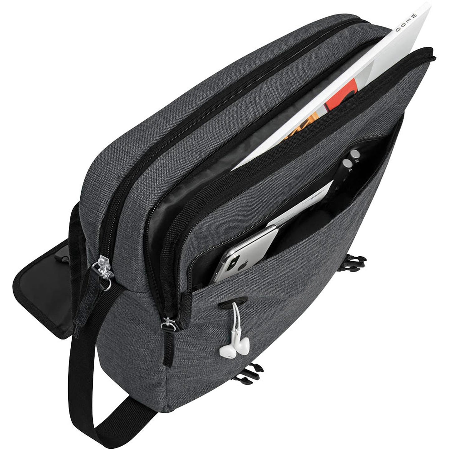 WEDO Laptoptasche Messenger Bag COLLEGE Kunstfaser grau bis 39,6 cm (15,6 Zoll) | 59353012