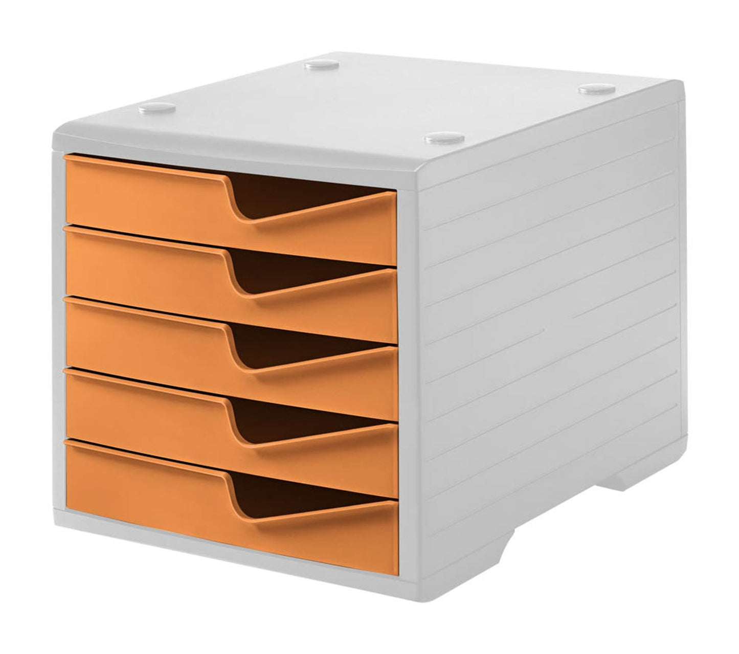 styro Schubladenbox styroswingbox, DIN C4 mit 5 Schubladen