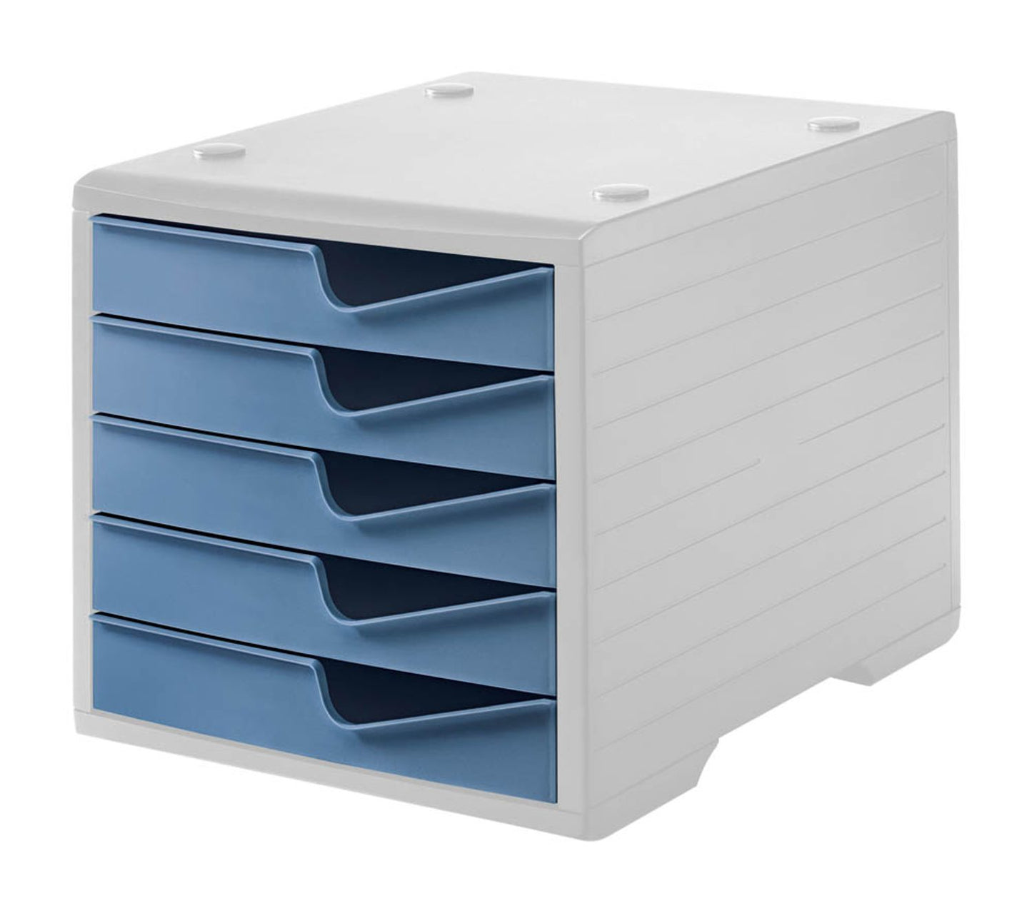 styro Schubladenbox styroswingbox, DIN C4 mit 5 Schubladen