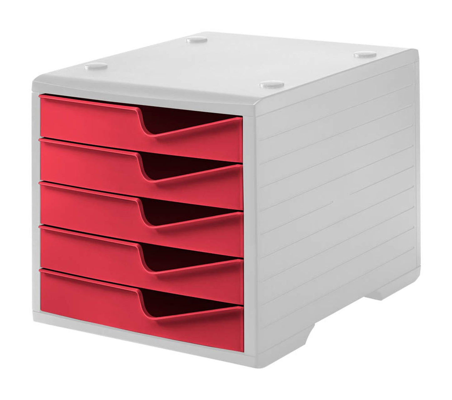 styro Schubladenbox styroswingbox, DIN C4 mit 5 Schubladen