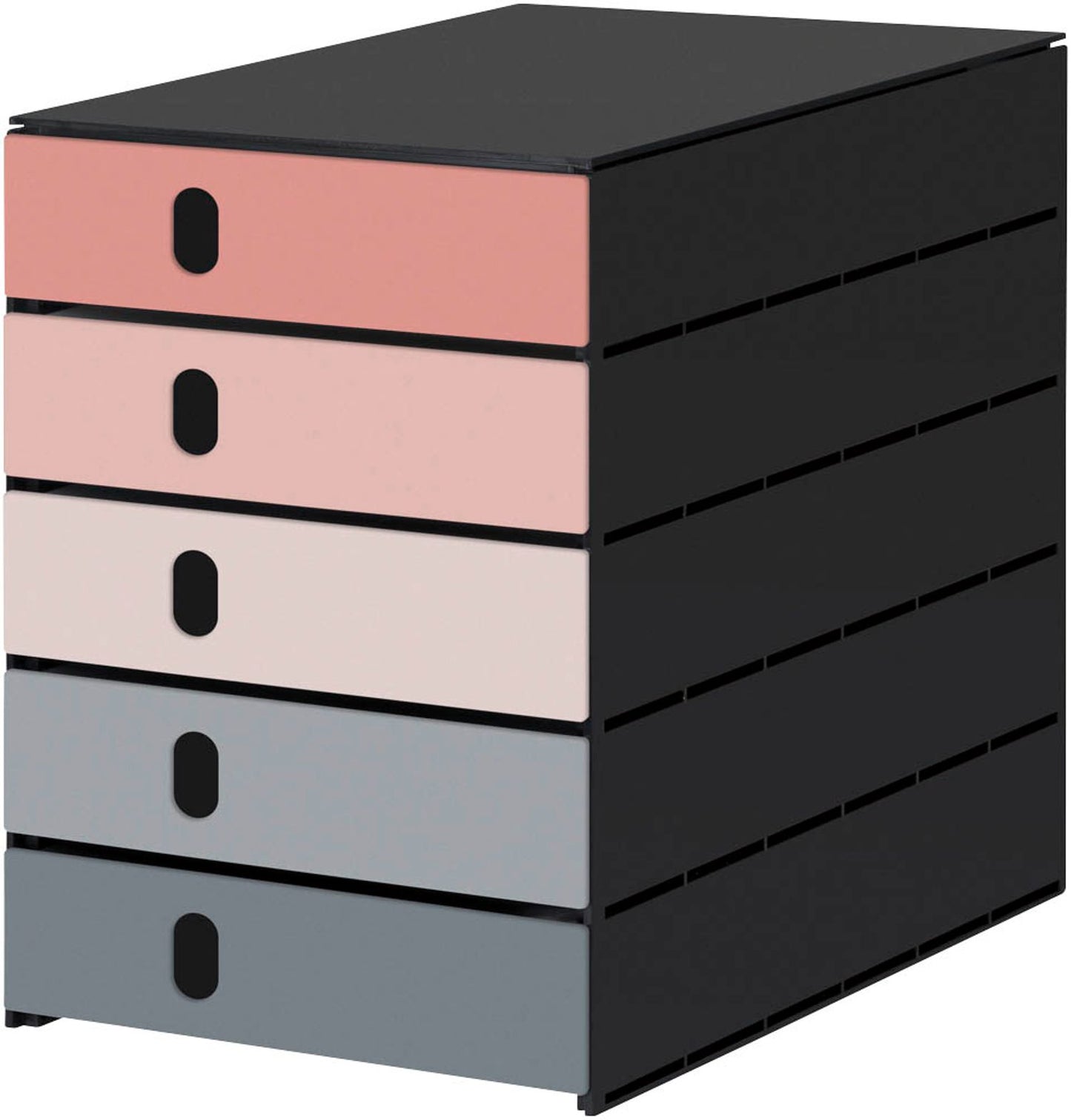 styro Schubladenbox styroval pro Emotions,DIN C4 mit 5 Schubladen