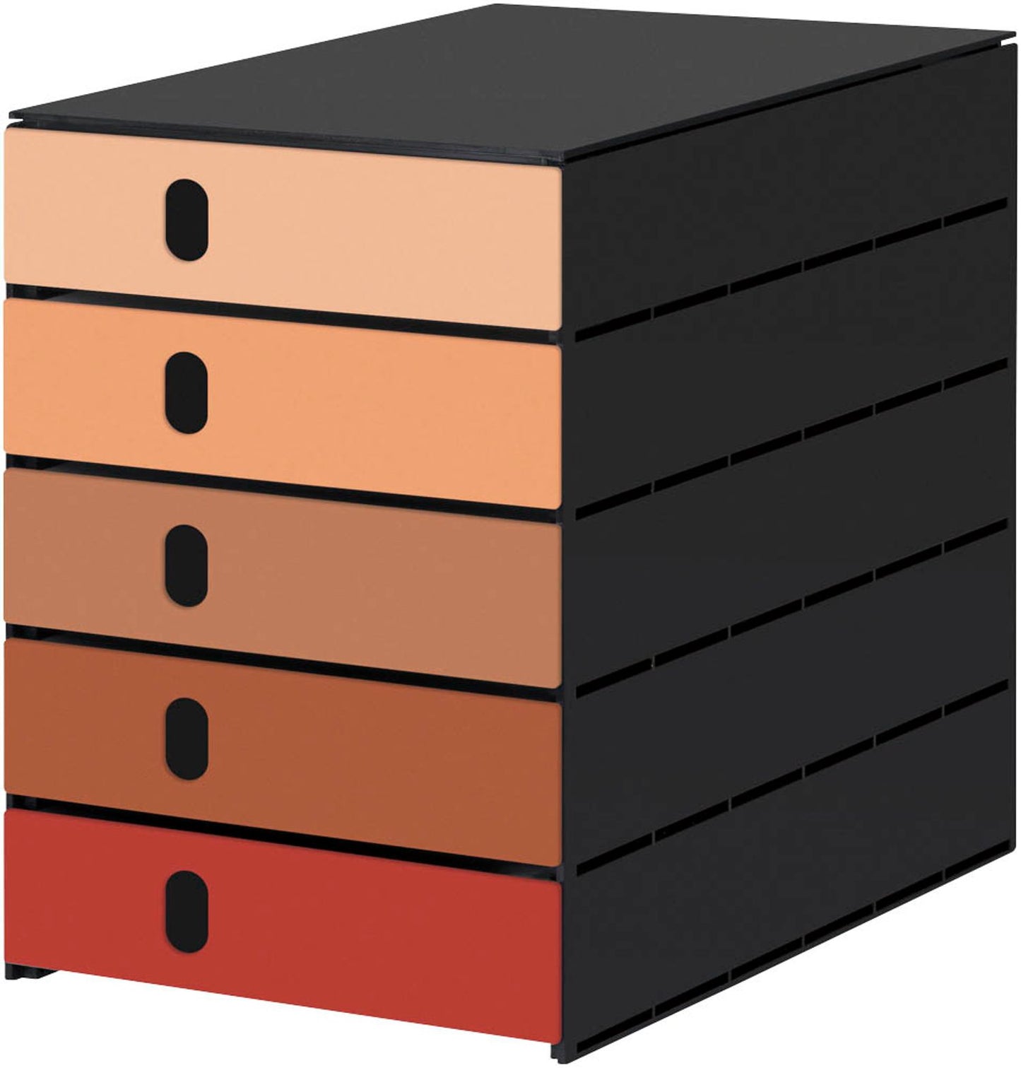 styro Schubladenbox styroval pro Emotions,DIN C4 mit 5 Schubladen