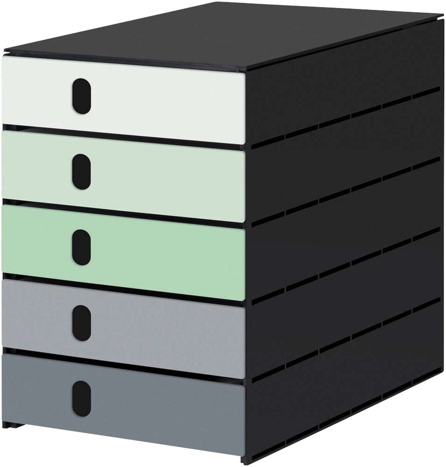 styro Schubladenbox styroval pro Emotions,DIN C4 mit 5 Schubladen