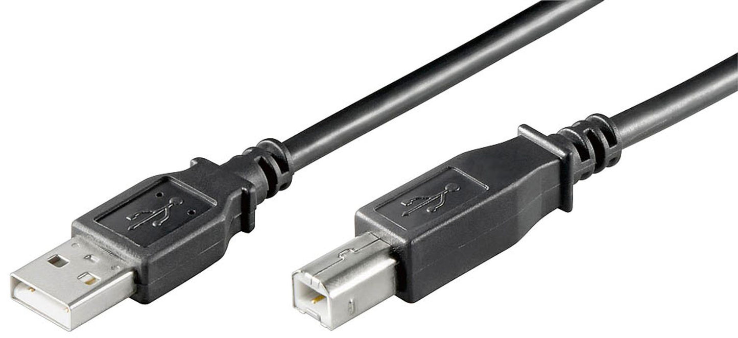 goobay USB 2.0 A/USB 2.0 B Kabel schwarz, 1 St.