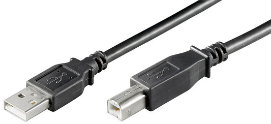goobay USB 2.0 A/USB 2.0 B Kabel schwarz, 1 St.