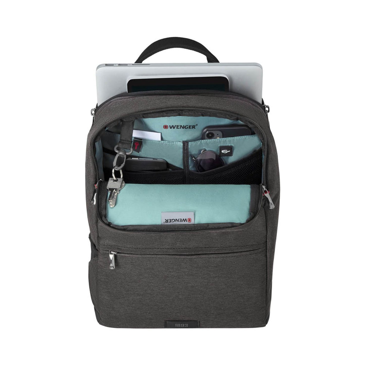 WENGER Laptop-Rucksack MX Reload Kunstfaser grau 17,0 l bis 35,6 cm (14 Zoll) | 611643
