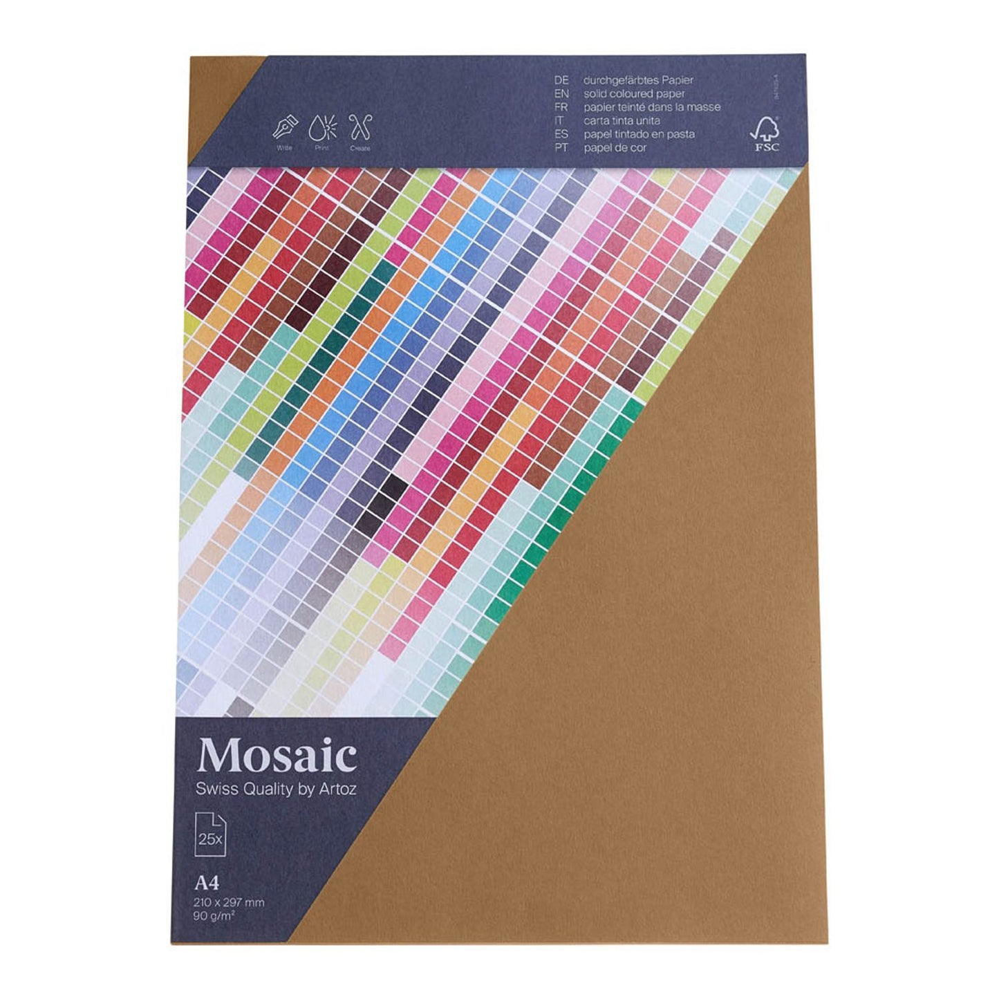artoz Briefpapier Mosaic DIN A4 90 g/qm 25 Blatt
