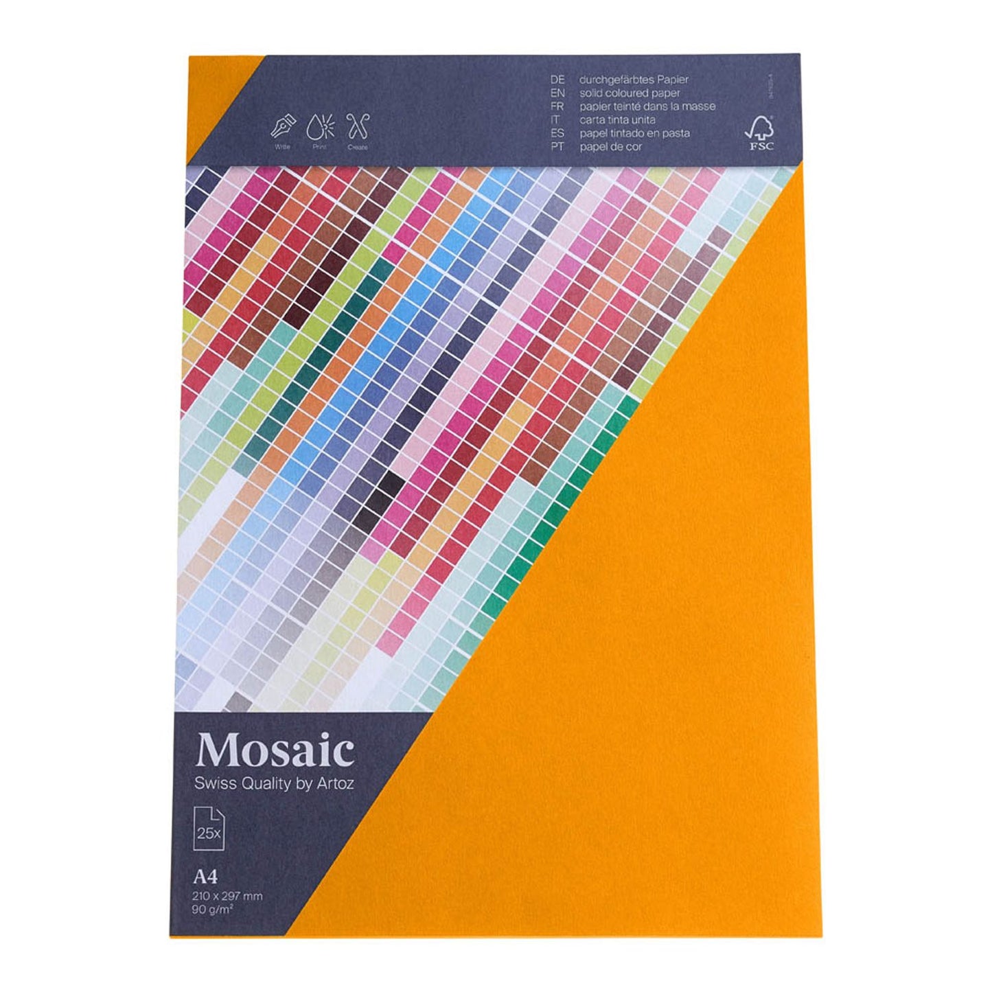 artoz Briefpapier Mosaic DIN A4 90 g/qm 25 Blatt
