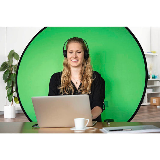 hama Falthintergrund Green Screen Chairy 1:1, 130 x 130 cm Projektionsfläche | 21572