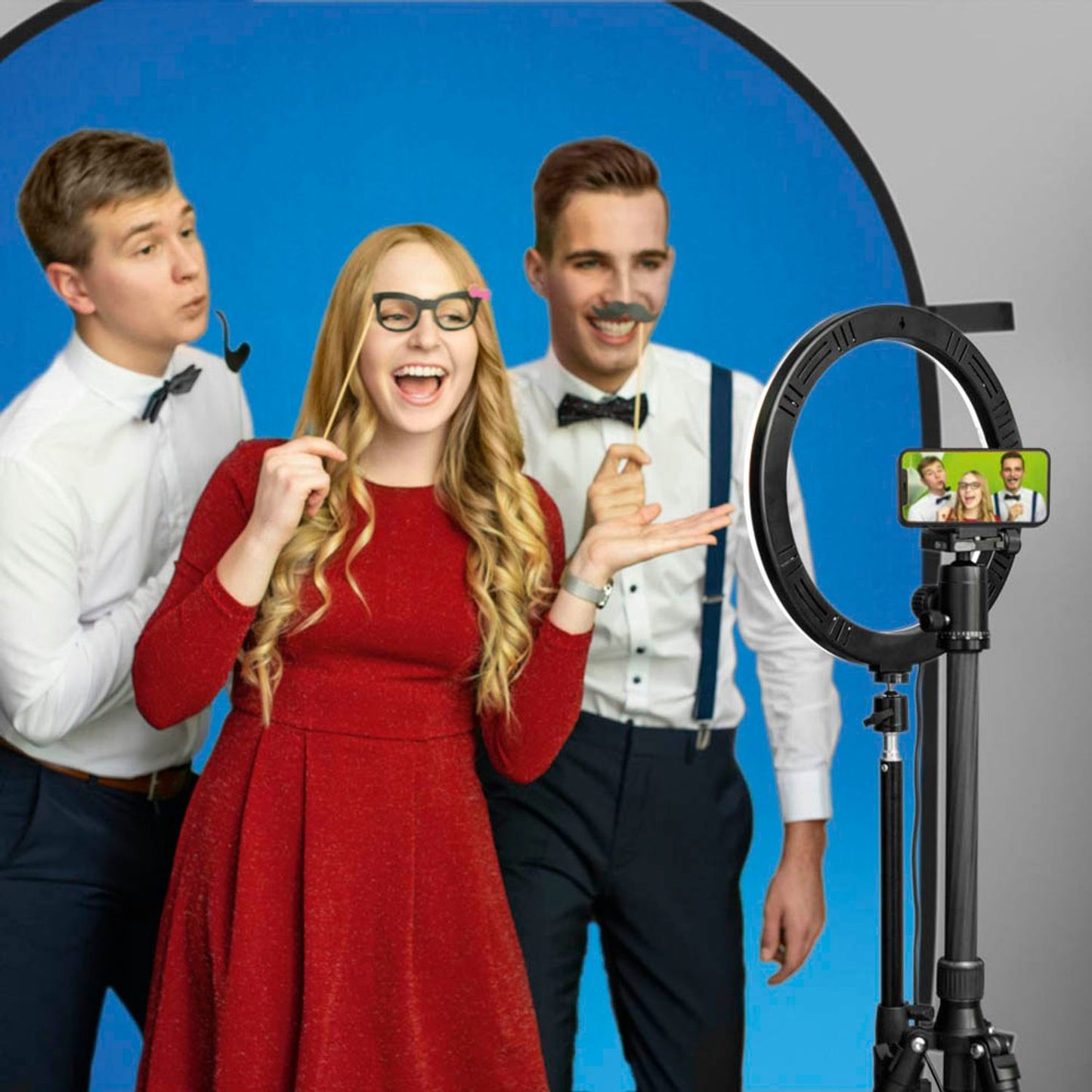 hama Falthintergrund Green Screen 2in1 4:3, 150 x 200 cm Projektionsfläche | 21570