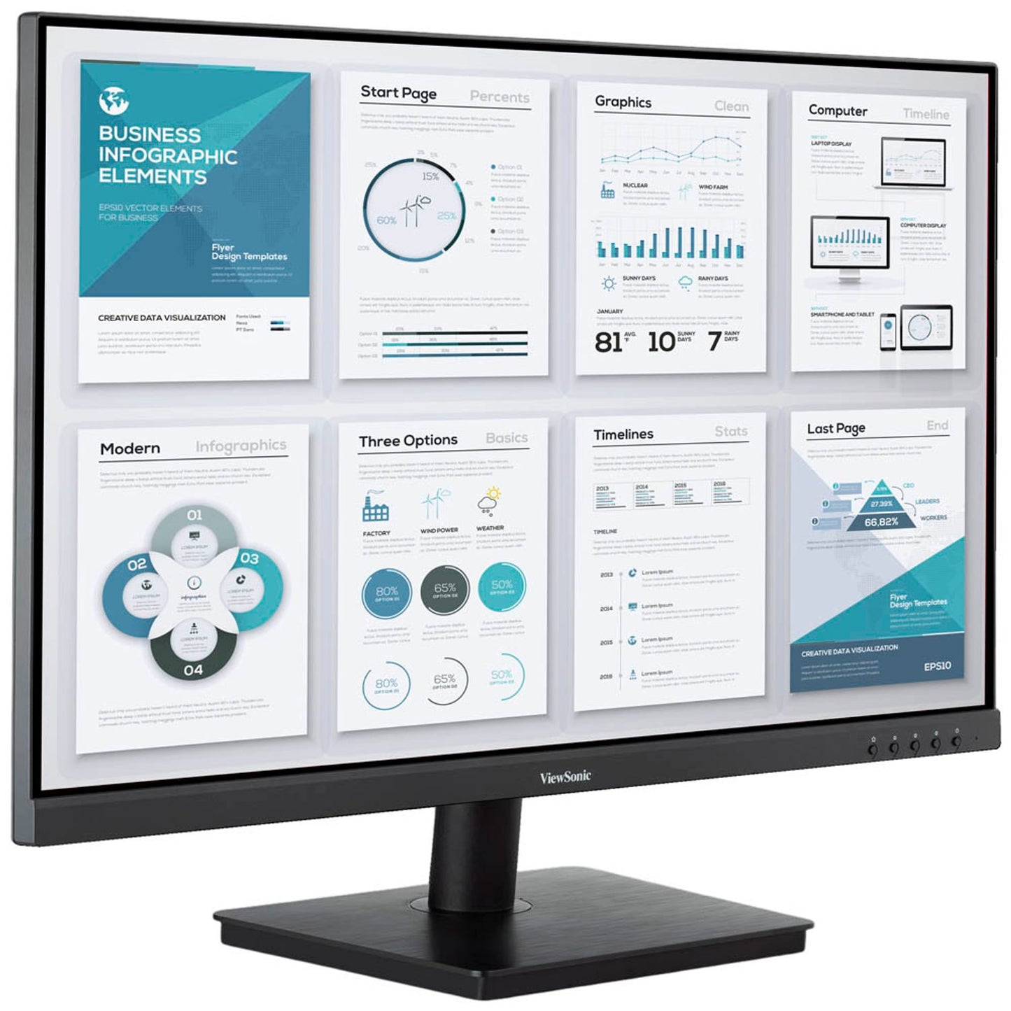 ViewSonic Monitor 80,0 cm (32,0 Zoll) schwarz | VA3209-2K-MHD