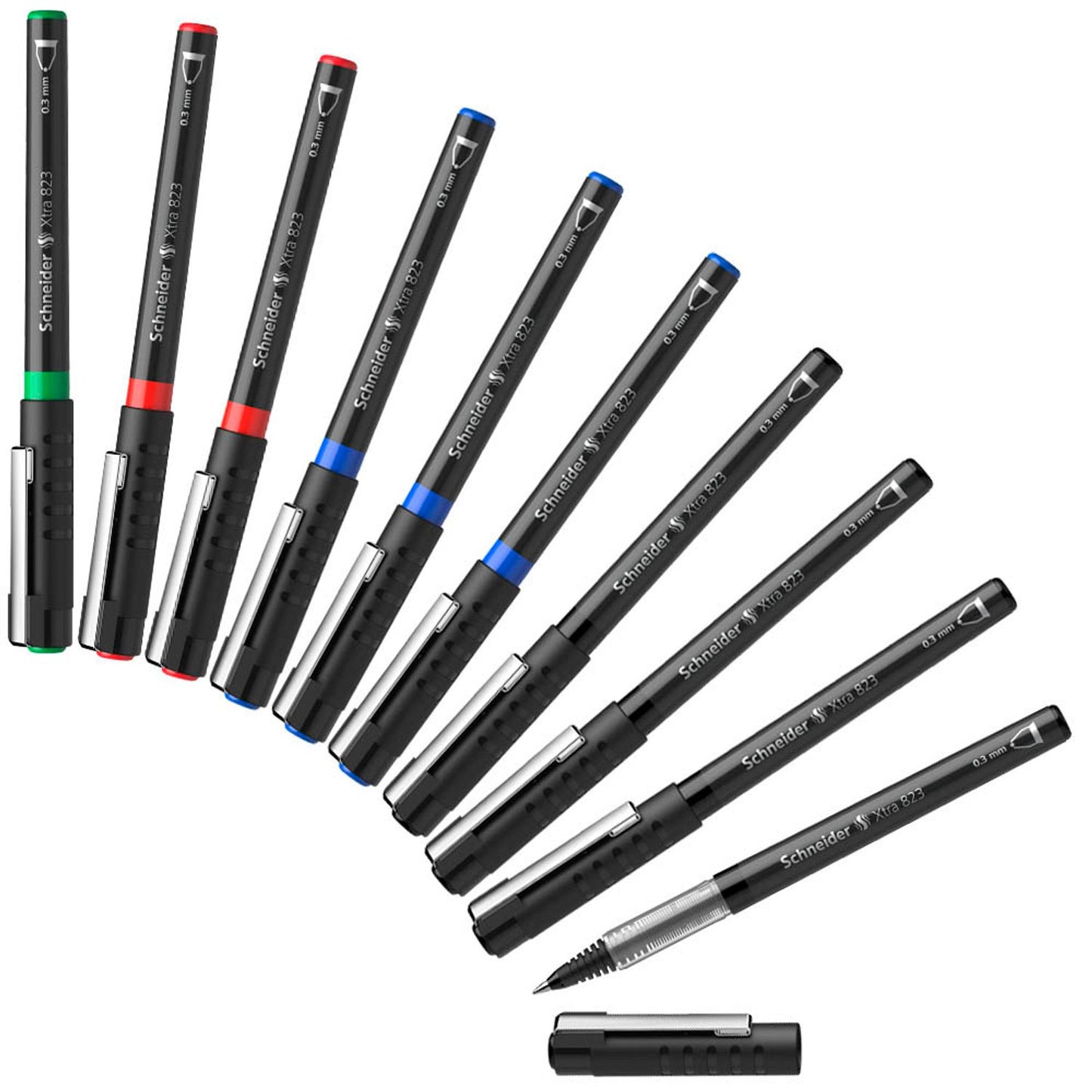 Schneider XTRA 823 Tintenroller schwarz 0,3 mm, 10 St.