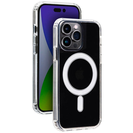 bigben Hybrid Case mit MagSafe Handy-Cover für Apple iPhone 14 Pro transparent | COVMAGIP14P
