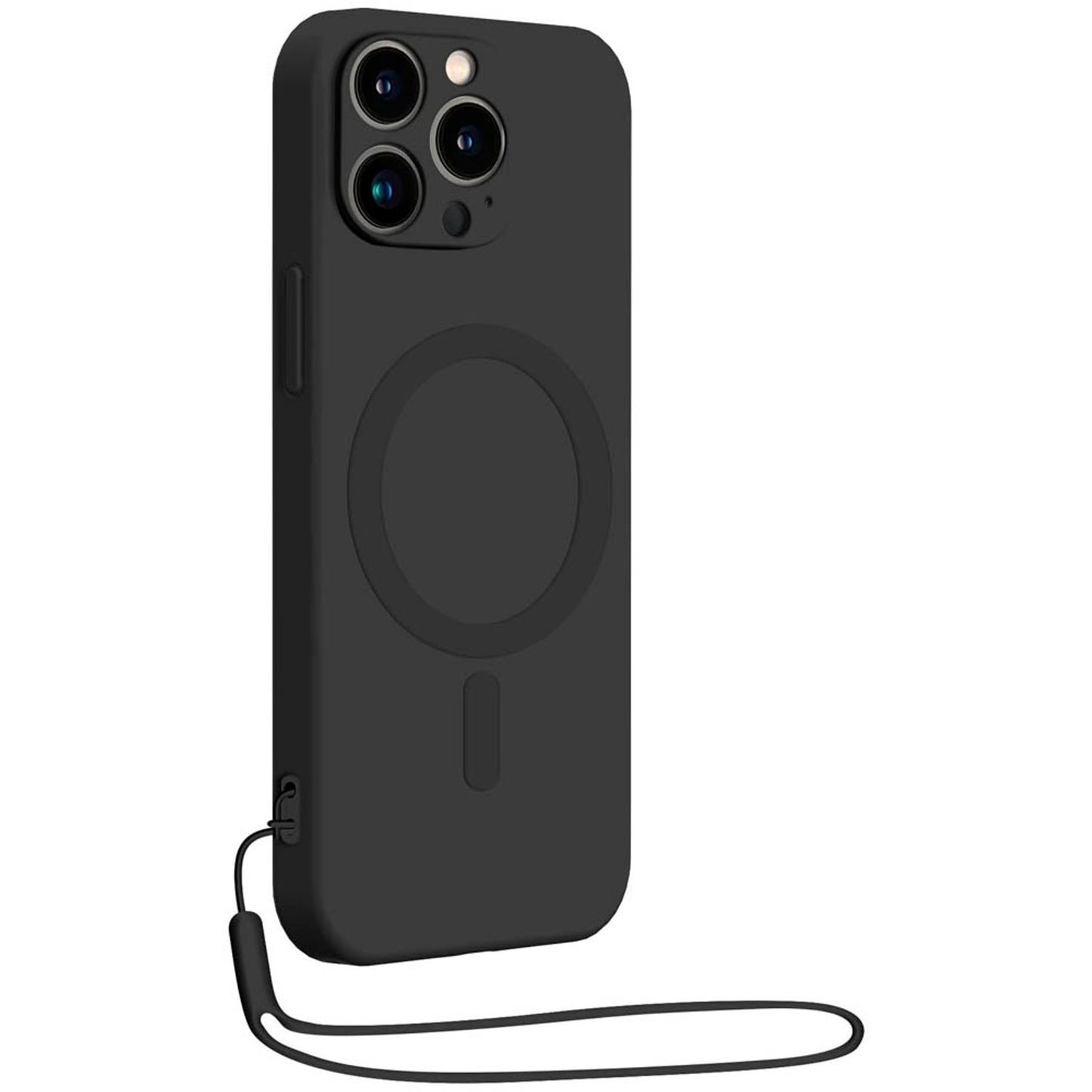 bigben Soft Case mit MagSafe Handy-Cover für Apple iPhone 14 Pro schwarz | COVMAGIP14PBL